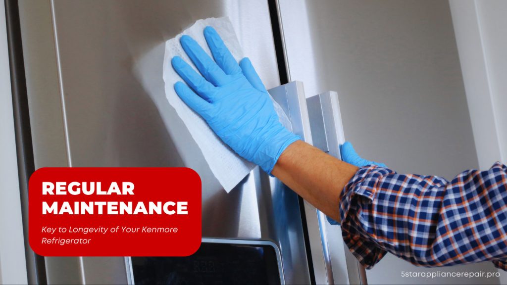 Performing maintenance on a Kenmore refrigerator